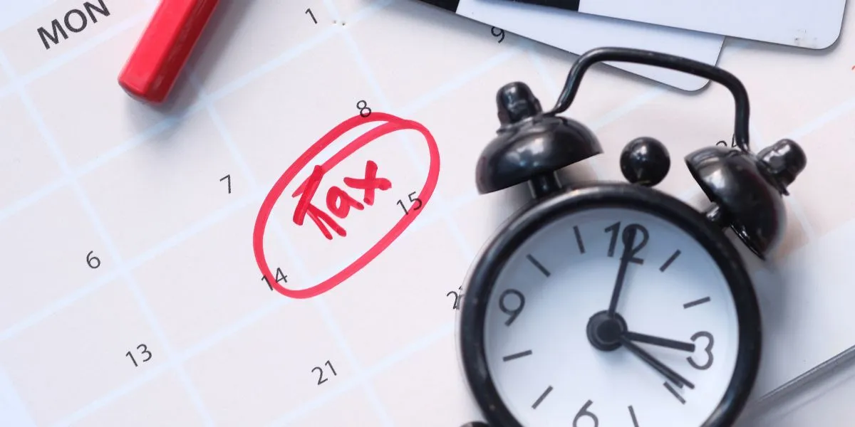 Tax Day Concept with Calendar