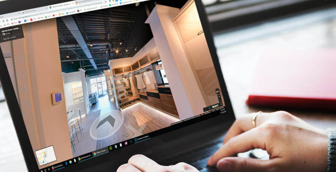 airbnb virtual tour via laptop