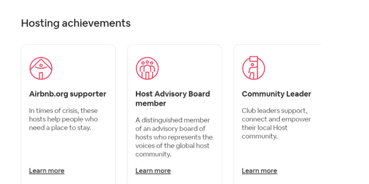types of Airbnb badges